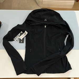 aritzia tna butter black zip up jacket